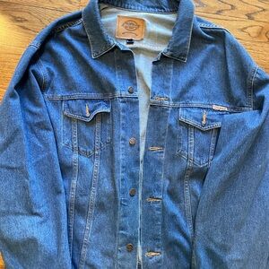 Dickies Denim Trucker Jacket Mens 3XL Blue Button Classic Workwear